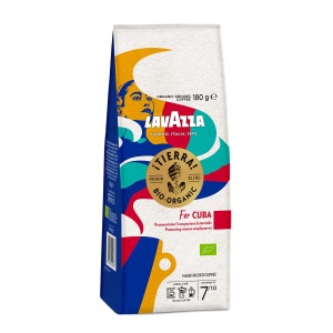 Cafea macinata Lavazza Tierra for Cuba, 180 g, Arabica si Robusta, Intensitate 710