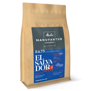 Cafea Melitta Manufaktur El Salvador, 250g, boabe intregi, Single-Origin, prajita in Germania