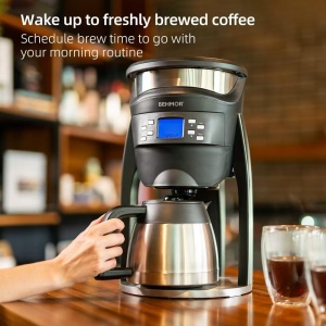 Cafetiera cu filtru Behmor Brazen Plus, 8 cesti, temperatura reglabila, cana termica din inox - Img 3