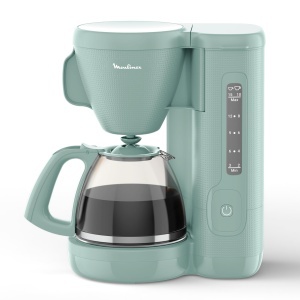 Cafetiera cu filtru Moulinex Morning FG2M1310, 1.25L, Permanent, Eucalipt
