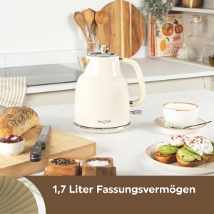 Cafetiera electrica Salter Retro, 1.7L, 3kW, crem - Img 2