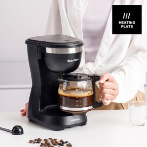 Cafetiera Taurus Verona 6, 600 W, 600 ml, Filtru Permanent, Negru Mat - Img 6