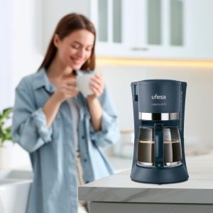 Cafetiera Ufesa CG7114, 6 cesti, 600W, 0.6L, Albastru - Img 5
