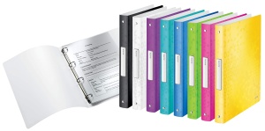 Caiet cu inele Leitz 42580051, A4, 4 Ringe, 25 mm, culoare eisblau - Img 5