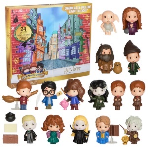 Calendar de Advent Harry Potter Weihnachtszeit in der Winkelgasse cu 24 surprize, 15 figurine si 9 accesorii