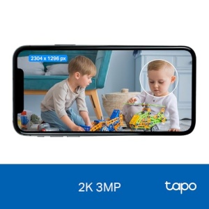 Camera de securitate cu camera IP Wi-Fi TP-Link Tapo C110 (rezolutie 3MP, audio pe 2 cai, detectare miscare, alarma sonora si luminoasa, viziune nocturna pana la 9 m, pana la 256 GB stocare locala pe card SD) Alb - Img 3