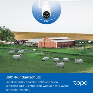 Camera de securitate Tapo C501GW 360deg cu cartela SIM, nu este necesar Wi-Fi, Starlight Color Night Vision, detectare AI gratuita, alimentare DC/PoE, 1080P, IP66, stocare locala si cloud - Img 6