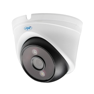 Camera de supraveghere PNI IP808J, 8MP, cu tehnologie Black Light, albaneagra