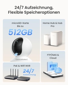 Camera de supraveghere Reolink E1 Pro, 5MP, WiFi, Auto-tracking, IR nocturn - Img 8