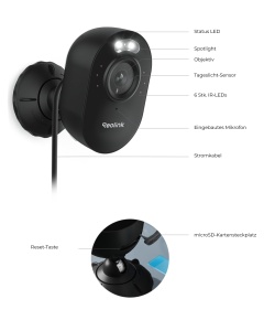 Camera de supraveghere Reolink Lumus 2K, vedere nocturna color, Wi-Fi dual-band, negru - Img 8