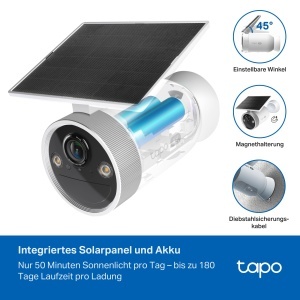 Camera de supraveghere Tapo C465 4K Ultra HD Vedere nocturna color Alimentare solara - Img 3