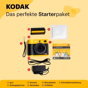 Camera instant Kodak Mini Shot 4 ERA Black 4x4 Performanta rapida si usor de utilizat - Img 2