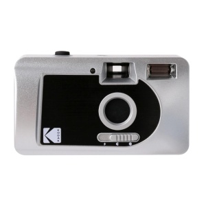 Camera video Kodak S-88, 35 mm, motorizata, design elegant, argintieneagra - Img 1
