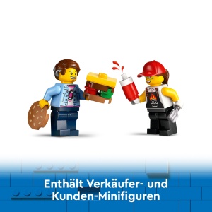 Camion de burgeri LEGO City 60404, 194 piese, cu 2 mini-persoane - Img 5