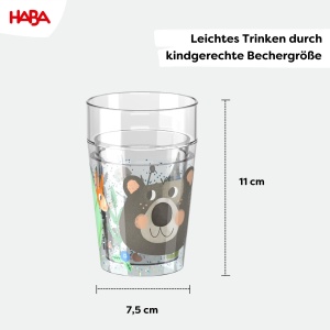 Cana cu Glitter HABA Bar Cana pentru copii, BPA-free, design jucaus - Img 3