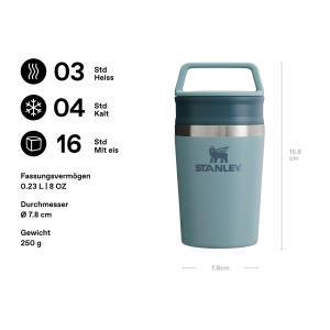 Cana de calatorie STANLEY 1913, 0.23L, culoare Shale, izolare termica - Img 2