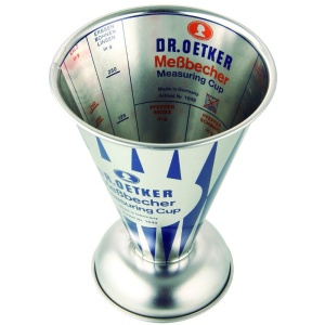 Cana de masurare Dr. Oetker Nostalgie, 11x14,5 cm, din metal, design retro - Img 2