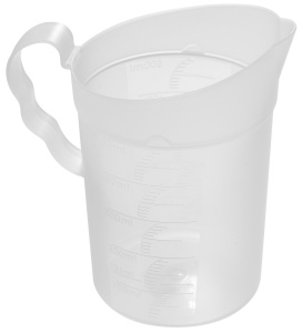 Cana de masurare Fackelmann 500 ml, transparent, din plastic, cu scala precisa