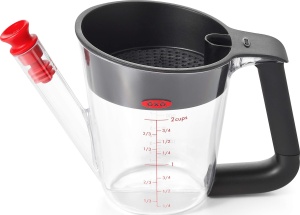 Cana de separare a grasimii OXO Good Grips, 500 mL, cu masuratori