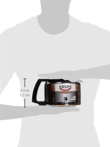 Cana de sticla Krups F03442 pentru espresoare, 10 cesti, neagra - Img 4