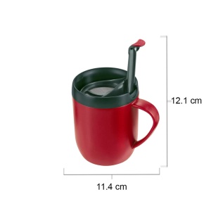 Cana termica Zyliss E990002, izolata, rosie, cu filtru pentru cafea macinata - Img 3