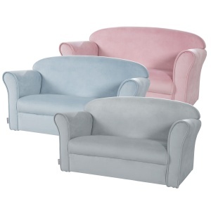 Canapea pentru copii roba Lil Sofa, gri, cu brate, 78 cm, confortabila - Img 7