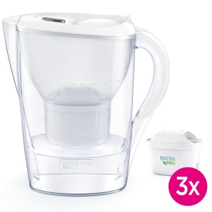 Canistra filtrare apa Brita Marella, 2.4 l, 3 filtre Maxtra Pro, alba - Img 2