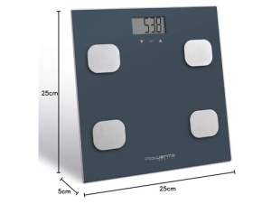 Cantar corporal Rowenta Body Up BR2520 Albastru 150 kg LCD BMI si masurare grasime corporala - Img 8