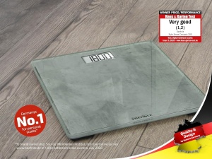 Cantar de baie digital Soehnle Style Sense Compact 300, capacitate 180 kg, design beton - Img 2