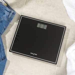 Cantar de baie electronic Salter 9207 BK3R, capacitate 150 kg, sticla securizata, negru - Img 2