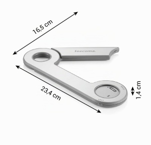 Cantar de bucatarie digital pliabil Tescoma Grandchef 5 kg din inox - Img 8