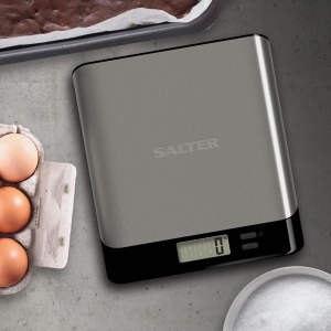 Cantar de bucatarie digital Salter Arc Pro 5kg platforma inox functie Tara masurare lichide - Img 2