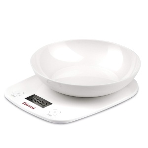 Cantar de bucatarie Girmi PS0101, 5 kg, cu display LCD, alb