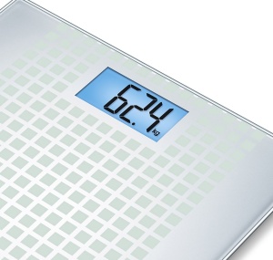 Cantar digital Beurer GS 206 Squares 150 kg Sticla securizata Gri - Img 3
