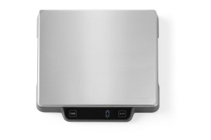 Cantar digital de bucatarie HENDI, cantar de uz casnic, pentru max 15kg, precizie de pana la 1gr, cu afisaj digital incorporat, 266x269x(H)34mm, otel inoxidabil - Img 4