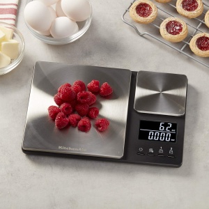 Cantar digital de bucatarie KitchenAid, capacitate 5000g500g, negru - Img 4