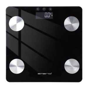 Cantar digital EMERIO BR-125479, analiza corporala, max. 180 kg, sticla securizata