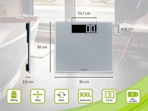 Cantar digital persoane Soehnle Style Sense Comfort 600, capacitate 200 kg, LCD mare - Img 7