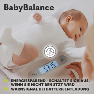 Cantar electronic pentru bebelusi Lionelo BabyBalance afisaj mare functie de tarare capacitate 20 kg - Img 4