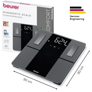 Cantar inteligent Beurer BF 500, analiza corporala, Bluetooth, sticla securizata, 180 kg - Img 6
