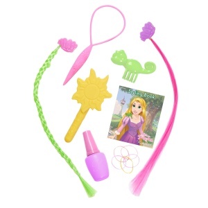 Cap de coafura Disney Princess Rapunzel, 30.5 cm, 13 accesorii, jucarie pentru copii - Img 4