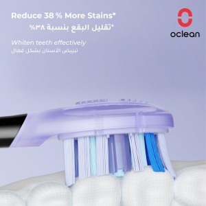 Cap de perie de schimb Oclean Ultra White, 2 bucati, cu tehnologie FlexFit, negru - Img 3
