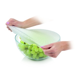 Capac din silicon Tescoma 4FOOD, diametru 30 cm, flexibil, reutilizabil - Img 4