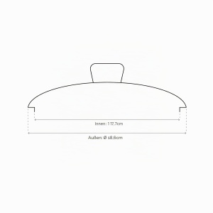 Capac din sticla IBILI 971618, 18 cm, cu maner din inox si etansare din otel - Img 3