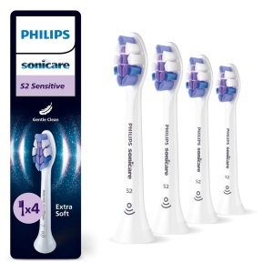 Capete de periuta Philips Sonicare S2 Sensitive HX605487 Alb Set 4 bucati