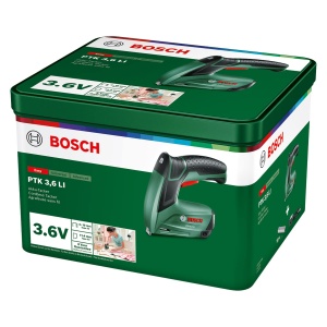 Capsator cu acumulator Bosch PTK 3.6 LI (baterie integrata, 3,6 volti, 30 batai/min, in cutie metalica) - Img 7