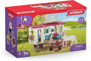 Caravana pentru jocuri de rol Schleich Horse Club 42593, 95 piese, accesorii incluse - Img 9