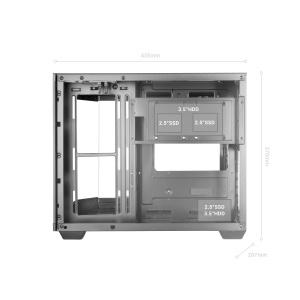 Carcasa Gaming Micro-ATX Mars Gaming MC-3TCORELCDM, Display IPS 7.2, Sticla Tripla, Negru - Img 8