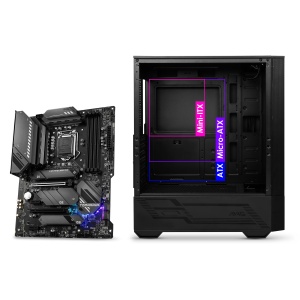Carcasa Mid-Tower ATX MSI MAG Forge 110R, 2x USB 3.0, 1x Ventilator A-RGB, Negru - Img 3