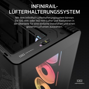 Carcasa PC Corsair Frame 4500X LX-R RGB, Mid-Tower, Negru, cu 3 Ventilatoare RGB - Img 6